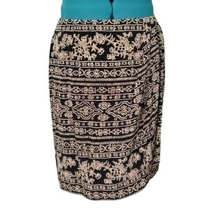 Vintage Ellen Tracy Silk Skirt Size 14